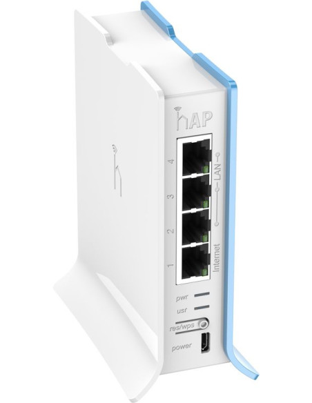 Mikrotik RB941-2ND-TC punto de acceso inalámbrico 300 Mbit s Azul, Blanco