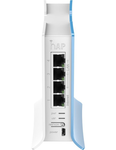 Mikrotik RB941-2ND-TC punto de acceso inalámbrico 300 Mbit s Azul, Blanco