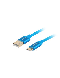 Lanberg CA-USBO-22CU-0018-BL cable USB USB 2.0 1,8 m USB A USB C Azul 2