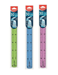 Maped Twistn Flex 30 cm 300 mm PVC Azul, Verde, Rosa