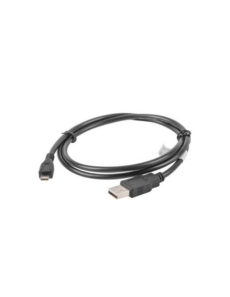 Lanberg CA-USBM-10CC-0010-BK cable USB USB 2.0 1 m Micro-USB B USB A Negro