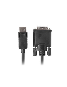 Lanberg CA-DPDV-10CU-0018-BK adaptador de cable de vídeo 1,8 m DisplayPort DVI-D Negro