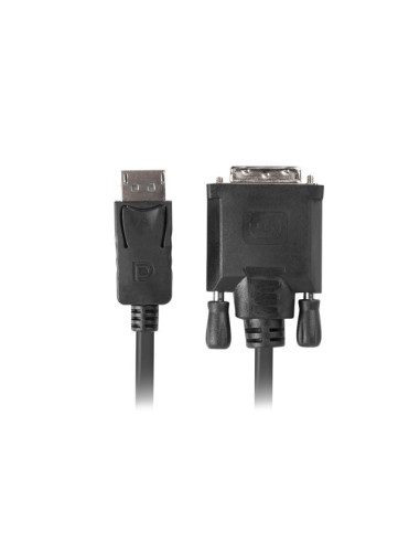 Lanberg CA-DPDV-10CU-0018-BK adaptador de cable de vídeo 1,8 m DisplayPort DVI-D Negro