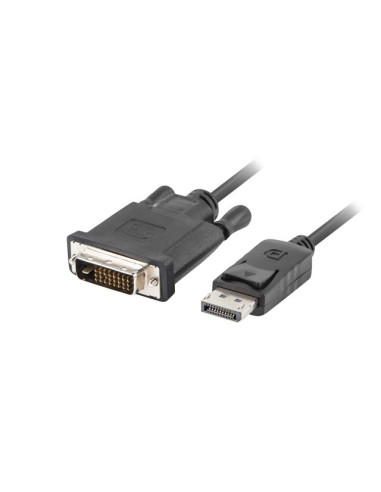 Lanberg CA-DPDV-10CU-0018-BK adaptador de cable de vídeo 1,8 m DisplayPort DVI-D Negro