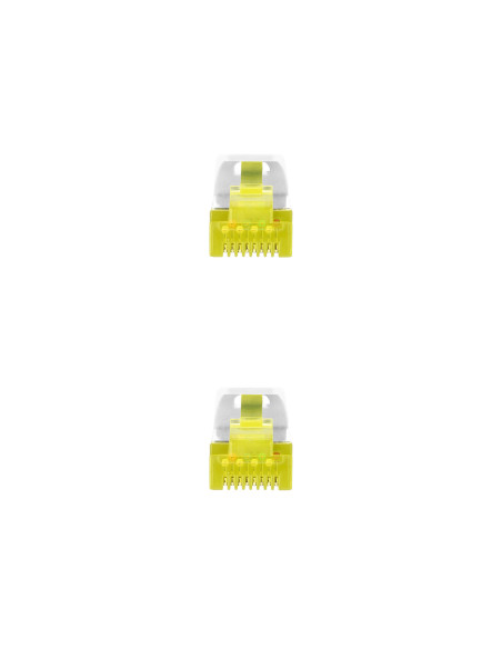 Nanocable Cable de red latiguillo RJ45 LSZH Cat.6A SFTP AWG26, Blanco, 0.5m