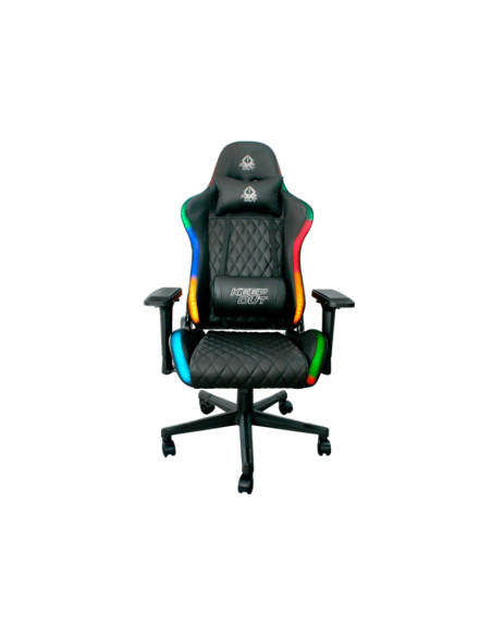 KeepOut XSPRO-RGB silla para videojuegos Butaca para jugar Asiento acolchado Negro