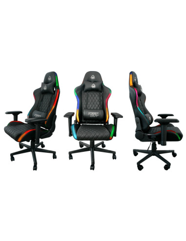 KeepOut XSPRO-RGB silla para videojuegos Butaca para jugar Asiento acolchado Negro