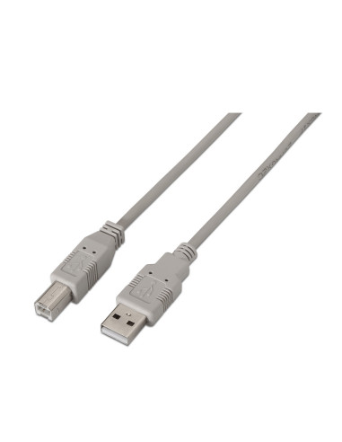 AISENS A101-0001 cable USB USB 2.0 1 m USB A USB B Beige