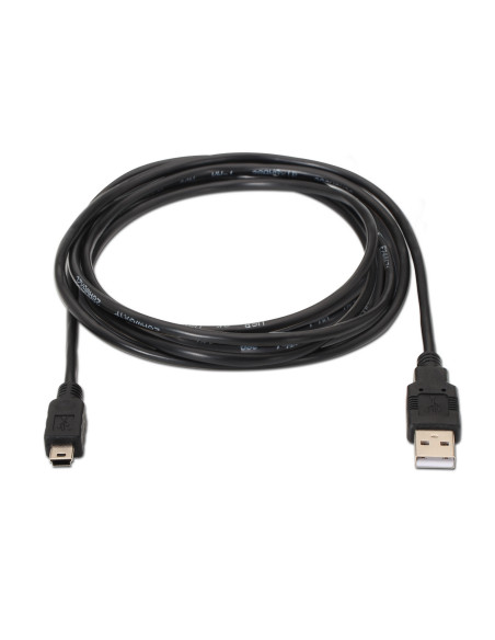AISENS A101-0023 cable USB USB 2.0 0,5 m USB A Mini-USB B Negro
