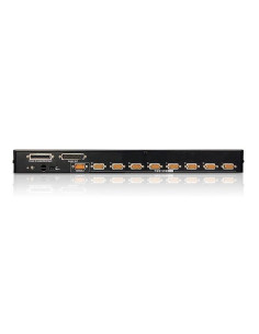 ATEN Switch KVM VGA PS 2-USB de 8 puertos con puerto para conexión en cadena y periféricos USB 2