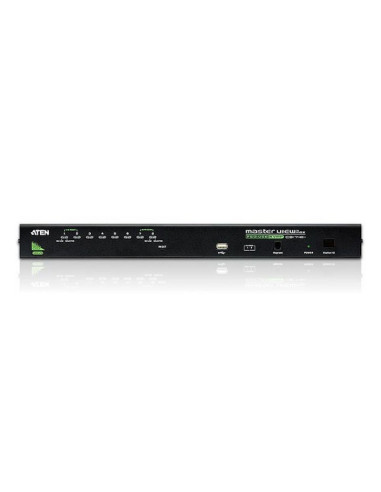 ATEN Switch KVM VGA PS 2-USB de 8 puertos con puerto para conexión en cadena y periféricos USB
