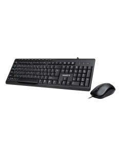 GIGABYTE KM6300 teclado Ratón incluido USB Negro