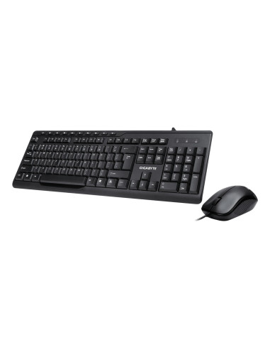 GIGABYTE KM6300 teclado Ratón incluido USB Negro