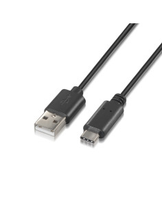 AISENS A107-0052 cable USB USB 2.0 2 m USB A USB C Negro