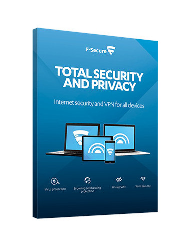F-SECURE Total Security and Privacy Seguridad de antivirus Plurilingüe 2 año(s)
