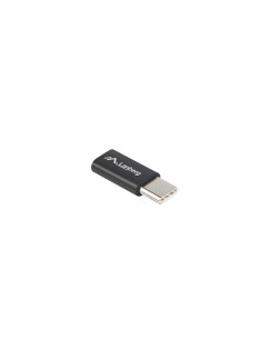 Lanberg AD-UC-UM-02 cambiador de género para cable USB 2.0 Type C Micro-USB 2.0 Type B Negro 2