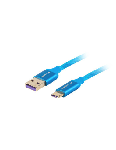 Lanberg CA-USBO-21CU-0010-BL cable USB USB 2.0 1 m USB A USB C Azul