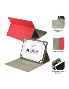 SUBBLIM Funda Tablet Clever Stand Tablet Case 10,1" Red 2