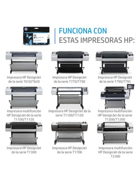 HP Cartucho de tinta 72 magenta de 130 ml