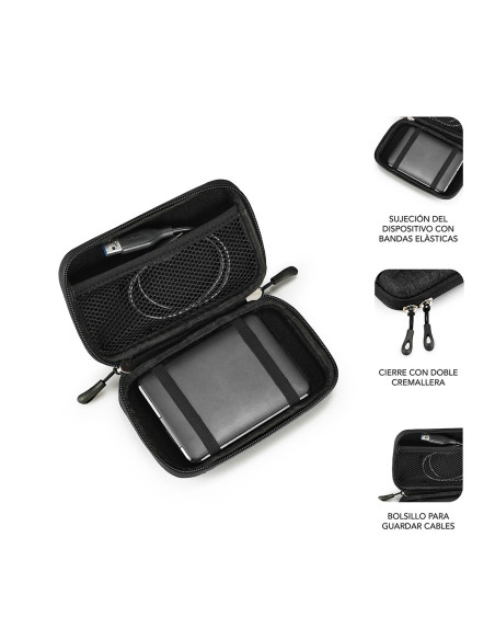 SUBBLIM Funda Disco Duro HDD Business Case 2,5" Black