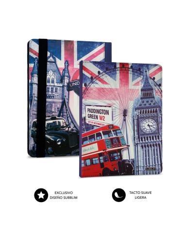 SUBBLIM Funda con Teclado Micro USB - USB C KEYTAB USB 10,1" England