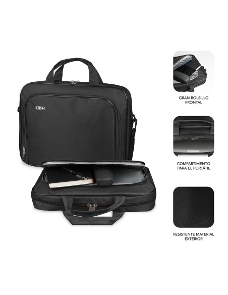 SUBBLIM Maletín Ordenador Oxford Laptop Bag 11-12,5" Black