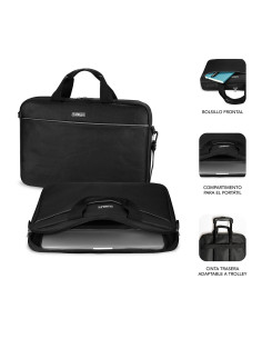 SUBBLIM Maletín con Ratón Select Pack Wired Mouse USB + Laptop bag 15,6" 2