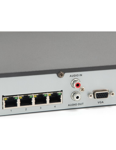 LevelOne NVR-0504 Grabadore de vídeo en red (NVR) Negro