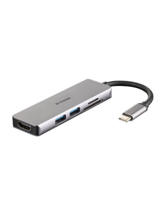 D-Link DUB-M530 base para portátil y replicador de puertos Alámbrico USB 3.2 Gen 1 (3.1 Gen 1) Type-C Aluminio