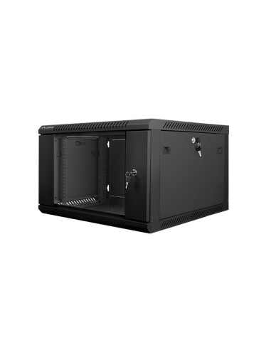 Lanberg WF01-6606-10B armario rack 6U Bastidor de pared Negro