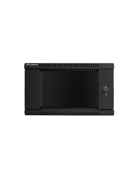Lanberg WF01-6606-10B armario rack 6U Bastidor de pared Negro