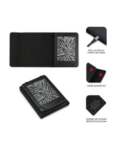 SUBBLIM Funda Libro Electrónico Clever Ebook Case 6" Black 2