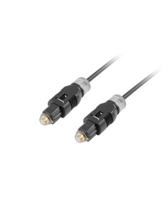 Lanberg CA-TOSL-10CC-0030-BK Cable de fibra óptica e InfiniBand 3 m Toslink Negro