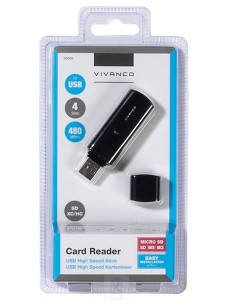 Vivanco IT-USBCR lector de tarjeta USB 2.0 Negro 2
