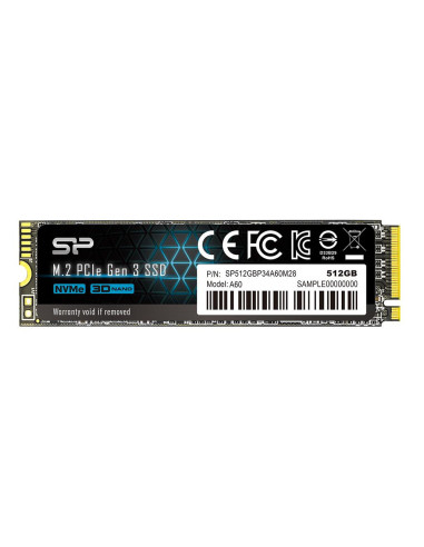 Silicon Power P34A60 512 GB M.2 PCI Express NVMe SLC