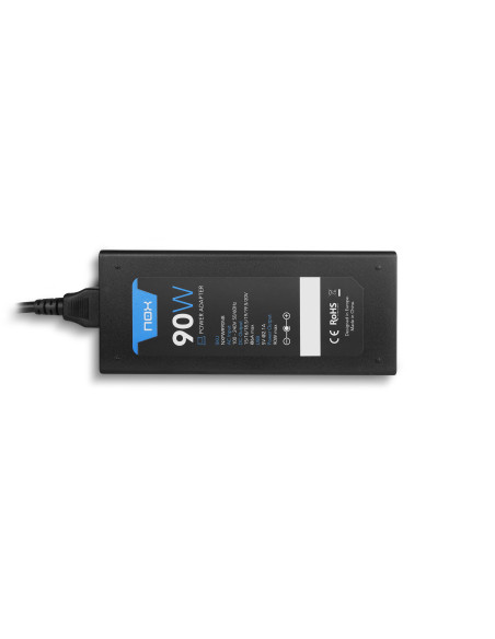 NOX NXPWR90NB adaptador e inversor de corriente Interior 90 W Negro