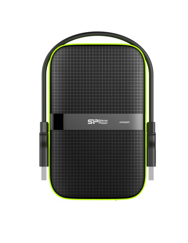 Silicon Power Armor A60 disco duro externo 4 TB 2.5" Micro-USB B 3.2 Gen 1 (3.1 Gen 1) Negro, Verde