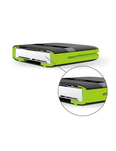 Silicon Power Armor A60 disco duro externo 4 TB 2.5" Micro-USB B 3.2 Gen 1 (3.1 Gen 1) Negro, Verde