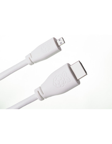 Raspberry Pi T7689AX cable HDMI 1 m HDMI tipo A (Estándar) HDMI tipo D (Micro) Blanco