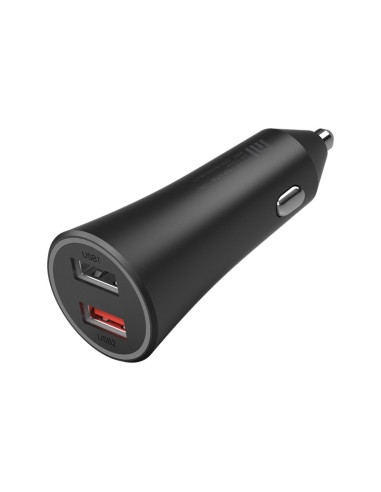 Xiaomi Mi 37W Dual-Port Car Charger Universal Negro Encendedor de cigarrillos Auto