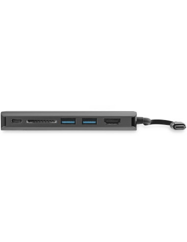 StarTech.com Adaptador Multipuertos USB-C - Docking Station Portátil USB Tipo C a HDMI de 4K - Hub Ladrón USB 3.0 de 2 Puertos