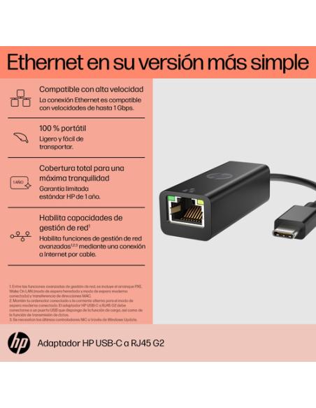 HP Adaptador USB-C a RJ45 G2