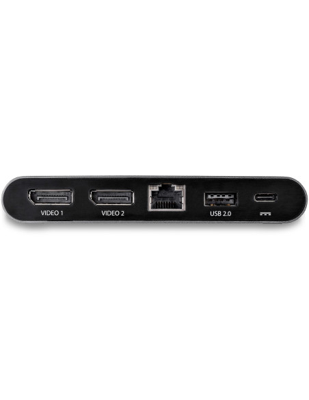 StarTech.com Docking Station USB C para 2 Monitores DisplayPort 4K - con Entrega de Potencia de 100W Passthrough - GbE - Hub