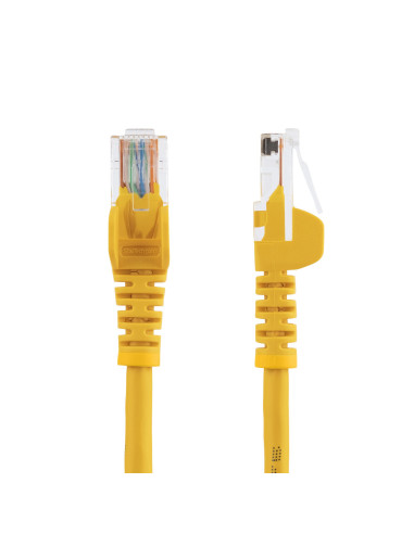 StarTech.com Cable de 2m Amarillo de Red Fast Ethernet Cat5e RJ45 sin Enganche - Cable Patch Snagless