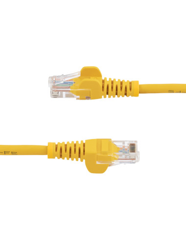 StarTech.com Cable de 2m Amarillo de Red Fast Ethernet Cat5e RJ45 sin Enganche - Cable Patch Snagless