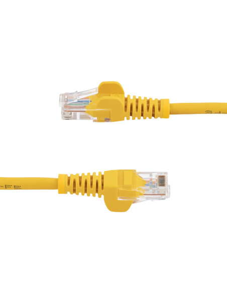 StarTech.com Cable de 2m Amarillo de Red Fast Ethernet Cat5e RJ45 sin Enganche - Cable Patch Snagless