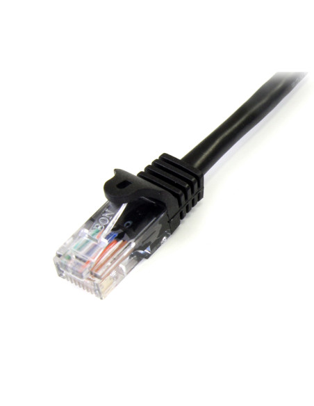 StarTech.com Cable de 3m Negro de Red Fast Ethernet Cat5e RJ45 sin Enganche - Cable Patch Snagless