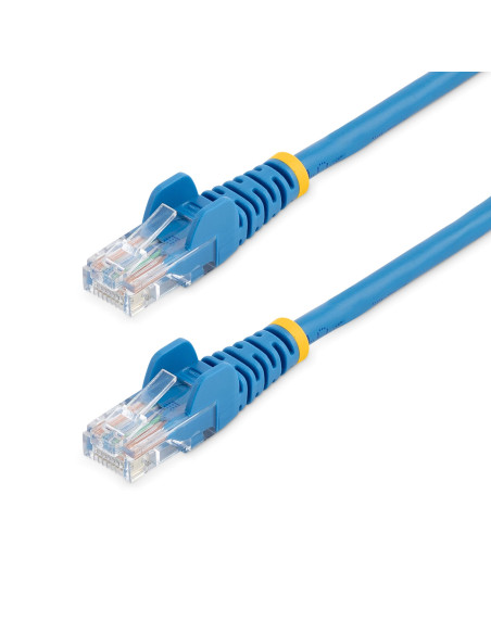 StarTech.com Cable de Red de 0,5m Azul Cat5e Ethernet RJ45 sin Enganches