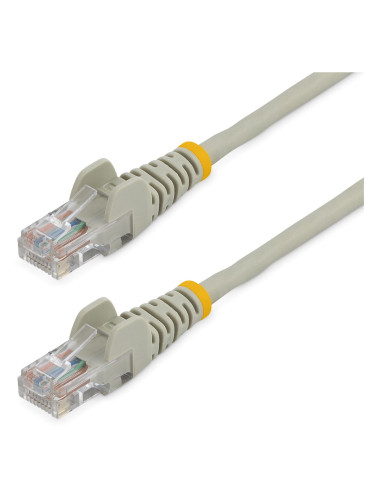 StarTech.com Cable de Red de 0,5m Gris Cat5e Ethernet RJ45 sin Enganches