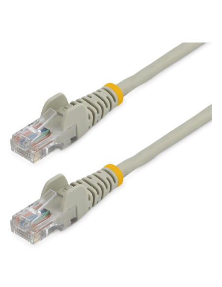 StarTech.com Cable de Red de 0,5m Gris Cat5e Ethernet RJ45 sin Enganches